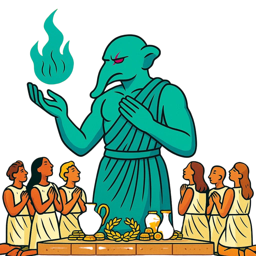 Classical Teacher Figure with Followers